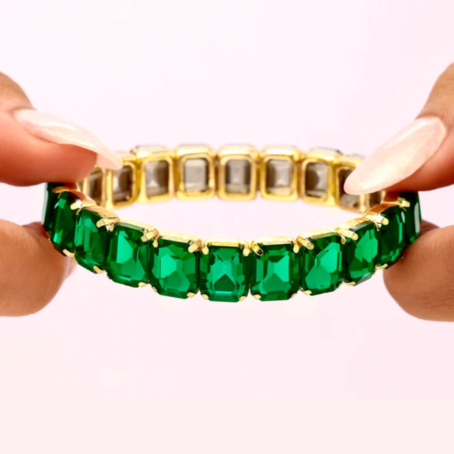 Anti-Tarnish Emerald Bracelet - Image 3