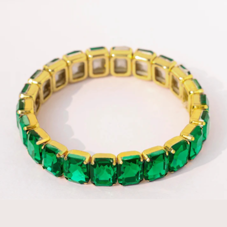 Anti-Tarnish Emerald Bracelet - Image 5