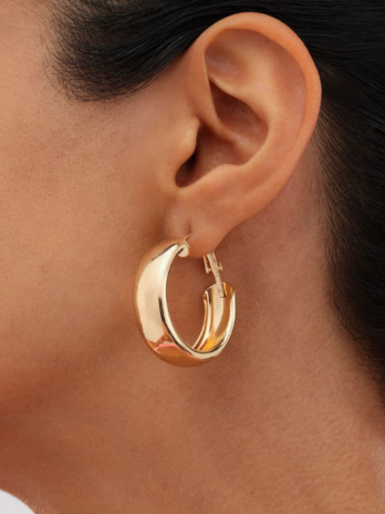 Anti-Tarnish Sophisticated Bold & Gold Hoops