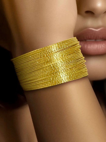 Anti-Tarnish Gold Plated Multilayer Bangle Bracelet (Adjustable Size)