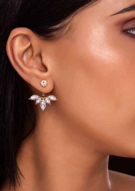 Anti-Tarnish Solitaire Designer Drop Earrings✨ - Image 4