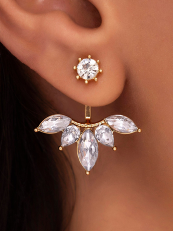 Anti-Tarnish Solitaire Designer Drop Earrings✨