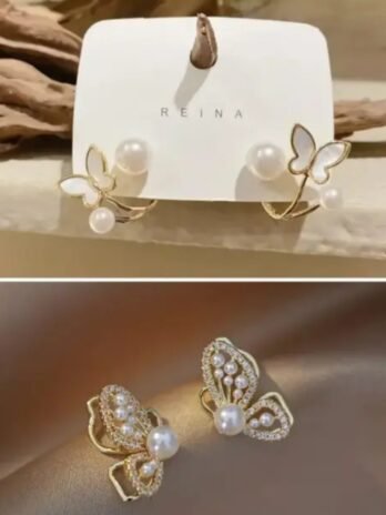 Elegant Korean-Style Earrings Combo ✨
