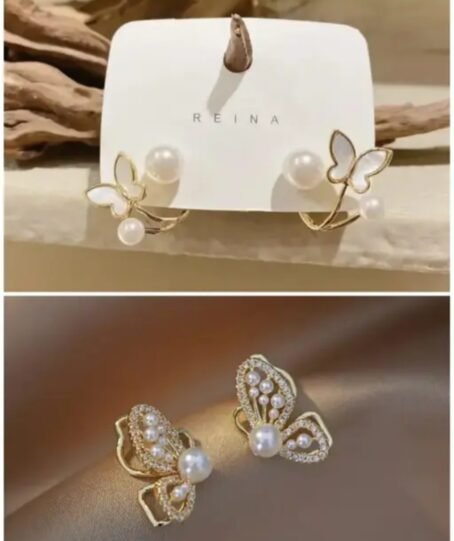 Elegant Korean-Style Earrings Combo ✨