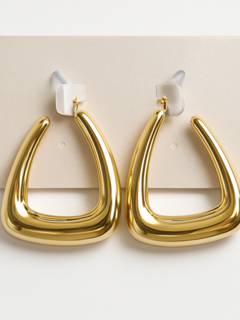 Anti-Tarnish Tapered Shape CCB Earing✨