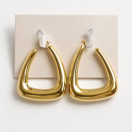 Anti-Tarnish Tapered Shape CCB Earing✨